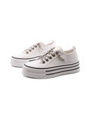 Sneaker platform con lacci gioiello