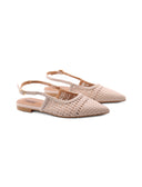 Ballerina slingback intrecciata donna