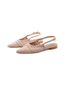 Ballerina slingback intrecciata donna