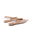 Ballerina slingback intrecciata donna