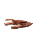 Ballerina slingback intrecciata donna