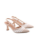 Décolleté slingback intrecciata donna