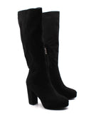 Stivale in tessuto con zip donna