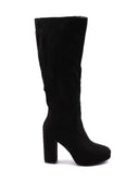 Stivale in tessuto con zip donna