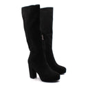 Stivale in tessuto con zip donna