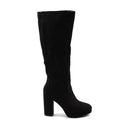 Stivale in tessuto con zip donna