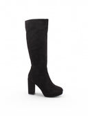 Stivale in tessuto con plateau da donna