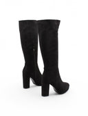 Stivale in tessuto con plateau da donna