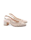 Décolleté slingback intrecciata donna