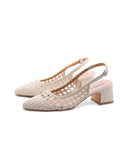 Décolleté slingback intrecciata donna