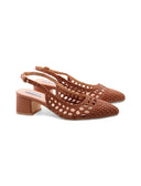 Décolleté slingback intrecciata donna
