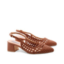 Décolleté slingback intrecciata donna