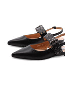 Ballerina slingback a punta da donna