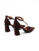 Décolleté slim strap scamosciata donna
