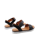 Sandalo flat in pelle da donna